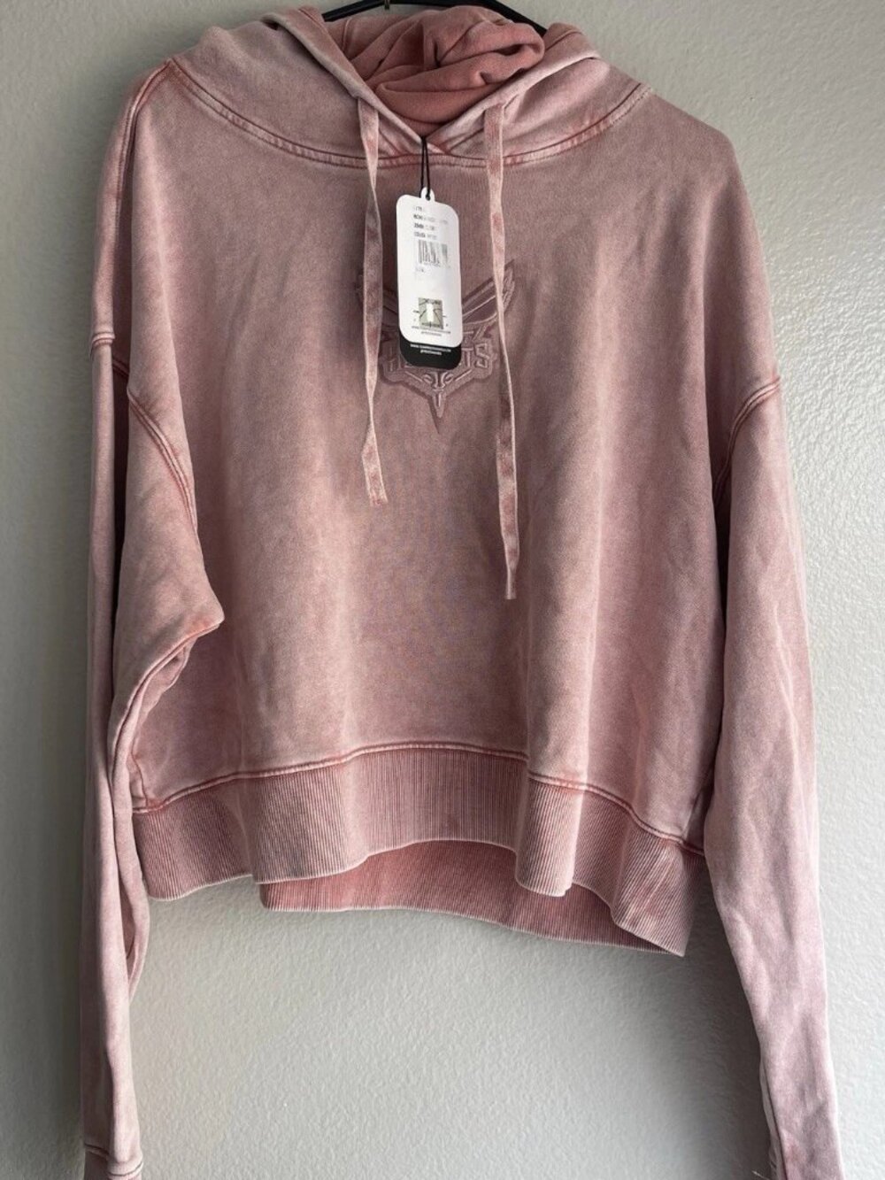 Oklahoma City Thunder Hornets Enzyme Washed womens Sz L pink Sweatshirt NWT